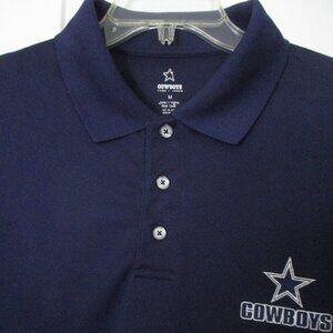 NFL Team Apparel Mens S/S Dallas Cowboys Football Mens Polo Shirt - Size Medium